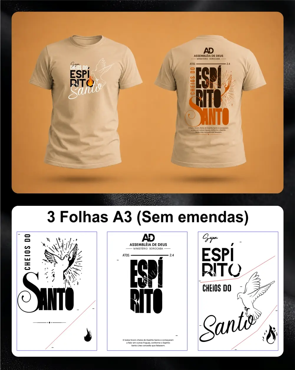 Arte-final para camiseta promocional